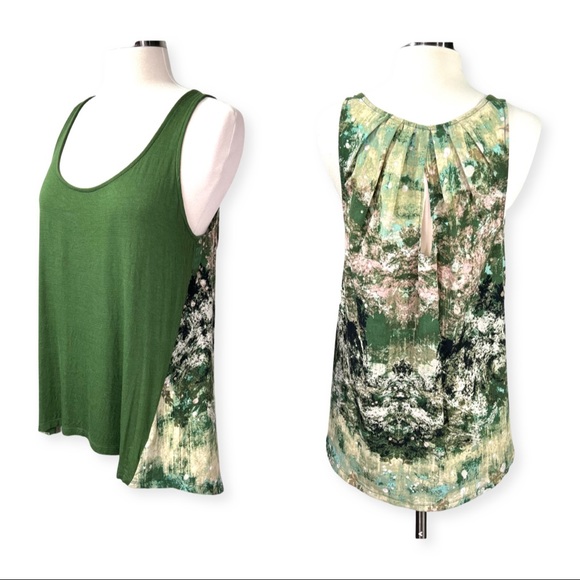 Anthropologie Tops - 🚫SOLD! |•ANTHRPOLOGIE•| Deletta Printed Back Tank Too⏳